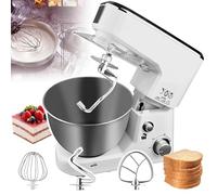 Electric Stand Mixer, 5L 1000W with Dough Hook, Mixing Hook, and Egg Beater, Stainless Steel Bowl, Security Lock, Ideal for Bread, Cake, and Noodles