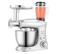 Electric Stand Mixer - Multifunctional 3 in 1 Kitchen Appliance with 1000W Power, 4.0 L Bowl, Mixing Accessories, Meat Grinder, Blender - 6 Speed Settings