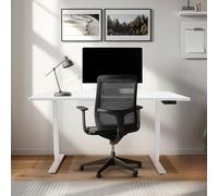 Monstershop Electric Standing Desk With Drawer - 160Cm X 60Cm In White White One Size