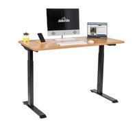 Electric Standing Desk, Adjustable, Quiet, 70kg, 1200 x 600mm - Oak