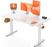 Electric Standing Desk Height Adjustable 120 x 60cm, Sit Stand Desk with 4 Me...
