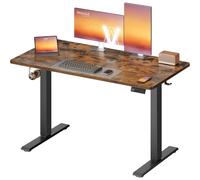 Electric Standing Desk, Height Adjustable Desk, Sedentary Reminder, 4 Memory Heights, for Home Office,