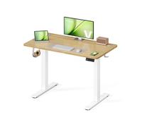 Electric standing desk with adjustable height and reminder, Golden Oak / 100 x 60 cm
