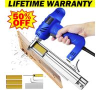 Electric Staple Gun Straight Nail Nailer Framing Heavy Duty Stapler Woodworking