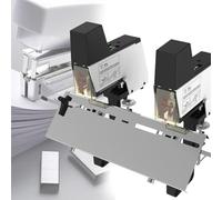 Electric Stapler, Metal Desktop Automatic Binding Machine with 9-Speed and Foot Switch for Documents, Reports, Papers