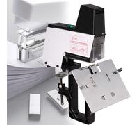 Electric Stapler, Metal Desktop Automatic Binding Machine with Foot Switch, 9-Speed for Documents, Books, Reports, Papers