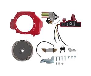 ELECTRIC START KIT STARTER MOTOR FLYWHEEL IGNITION SWITCH FOR HONDA GX160 5.5HP
