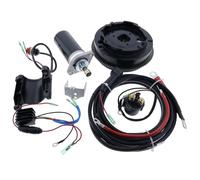 Electric Start Motor Flywheel Kit Compatible With Yamaha Outboard 15MSHT 2 Stroke 15HP