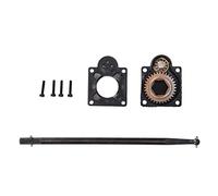 Electric Starter Engine Backplate Back Cover Starter Rod Set Strong Durable RC Car Accessory for HSP 94122 94188 94166 Unlimited 1/10 Models Plastic Iron Black 68g