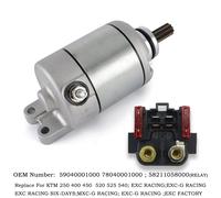 Electric Starter Motor and Relay for KTM 400 450 525 530 EXC EXC-G XC XC-W SX SX