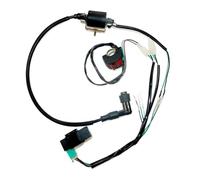Electric Starter Motor Dirt Bike Complete Kick Start Engine Wiring Harness Loom CDI Ignition Coil Kill Switch For 50cc 70cc 110cc 125cc 140cc PIT PRO Battery Motor Starter