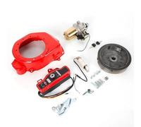 Electric Starter Motor For GX160 GX200 5.5HP 6 Coil Fan Cover Shourd Electric Start Motor Ignition Kit Flywheel Starter Key Switch