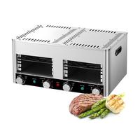 Electric Steak Broiler Oven, Commercial Electric Oven with Time and Temperature Control, Max Temperature 800℃, Ideals for Cooking Steak, Beef, Pork, Chicken, and Vegetables