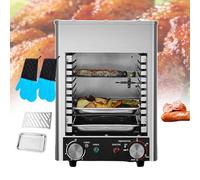 Electric Steak Grill Teppanyaki Pan, 1700W Barbecue Griddle, Constant Temperature 800°C, Includes Stainless Steel Grill, Tray & Gloves
