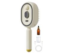 Electric Steam Brush - Rechargeable Portable Red Light Comb, Cordless Hydra