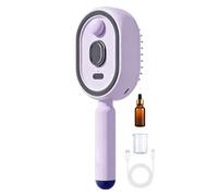 Electric Steam Brush - Rechargeable Portable Red Light Comb, Cordless Hydra