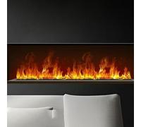 Electric Steam Fireplace with Remote Control, Touch Panel, Realistic Flame Effect and Humidifier for Enhanced Home Ambiance, Automatic Operation