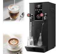 Electric Steam Foam Maker, Full-Automatic Multi-Purpose Milk Frother, 12L Frothing Machine with LCD Display for Coffee and Dessert Shops