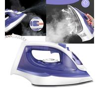 Tefal Ultraglide Steam Iron, 210 g/min Steam Boost, 50 g/min Continuous Steam, 250 ml Water Tank, 2800W Power, Non-Stick Durilium Soleplate, Auto Off, Anti-drip, Anti-Scale, Grey & Purple, FV5872