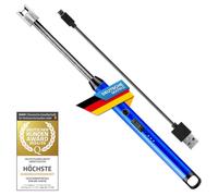 Electric stick lighter rechargeable via USB; Arc fire, 360° flexible neck, stormproof & safe; Perfect as candle, fireplace & barbecue lighter Rechargeable & durable