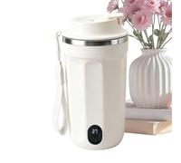 Electric Stirring Coffee Mug | Automatic Magnetic Mixer | 316 Stainless | Electric Stirring Coffee Mug | Smart Self Mixing Cup | LED Temperature Display, USB Rechargeable, Office, Home, Travel