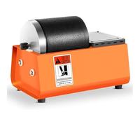 Electric Stone Turning Machine Kit, Adjustable Speed, Drum Size 12.5x11.5cm, Capacity 2.5KG, Quiet Operation, Detachable Design for Rock and Glass Deburring