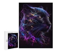 Electric Storm Panther - Wooden Brain Teaser for Adults, 500 PCS, Winter Gift; for Couples, Friends And Family