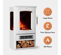 Electric Stove & Log Store 2000W - White