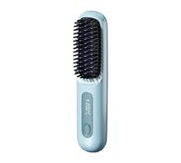 Electric Straightening Comb - Battery Powered Abs Ceramic Heater, Three Temperature Adjustment Levels, Static Reduction Technology | Compact Handheld Device Ideal Vacation Outdoor Morning Preparation