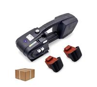 Electric Strapping Machine, Automatic Hot Melting Banding Tool with 2 x 4000mAh Battery for PP/PET Straps, Portable Baler Tool for Packaging Boxes and Pallets