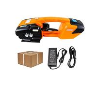 Electric Strapping Machine, Automatic Hot Melting Banding Tool with 2 x 4000mAh Battery for PP/PET Straps, Portable Baler Tool for Packaging Boxes and Pallets