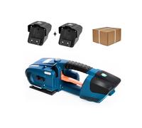 Electric Strapping Machine, Automatic Hot Melting Banding Tool with 2 x 4000mAh Battery for PP/PET Straps, Portable Baler Tool for Packaging Boxes and Pallets