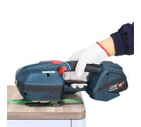 Electric Strapping Machine - Automatic Packaging Banding Tool with 4000mAh Battery, 13-16mm PP PET Straps, Adjustable 900-3200N Tensile Force, LCD Screen Display