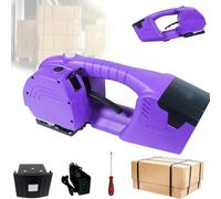 Electric Strapping Machine, Battery Power Strapper, Portable Strapping Tool, Handheld Banding Machine Baler 4500mAh, 3000N Packaging Tensioner Machines for 13-16mm Wide Straps