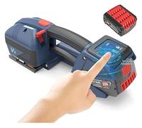 Electric Strapping Machine for 1/2-5/8in PP/PET Straps,Strapping Tool,Battery Powered Handheld Automatic Strapping Tool Tensioner and Cutter 3 in 1 for Box Pallet Portable Electric Baler,1*Battery