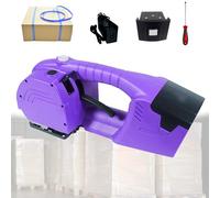 Electric Strapping Machine for 13-16mm Wide Straps, 4500mAh Battery Power Strapper, Handheld Banding Machine Baler, 3000N Packaging Tensioner Machines for Transportation
