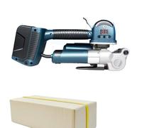 Electric Strapping Machine, Handheld Hot Melt Baler with Digital Display, 2x4000mAh Lithium Battery, Welding Tool for 0.4-1.2mm Thick Plastic Belt