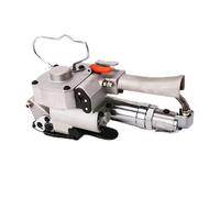 Electric Strapping Machine, Pneumatic Friction Welding Baler Manuel Strapping Machine Strong Binding Tool Packing Machine for 13-19 Mm Width PP/PET Strap for Plastic Packaging Strapping(Silver)