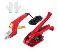 Electric Strapping Welding Tool Equipment, Manual Poly trapping Sealer Hot Meltting Seals for 10-16mm Width, Manual Tensioner & Electric Hot Melt Device for Carton Box Banding Bundling