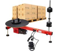 Electric Stretch Film Wrapping Machine, Automatic Packaging Equipment for Secure Shipping, 30 RPM Speed
