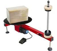 Electric Stretch Film Wrapping Machine with Turntable Design for Efficient Pallet Packing in Factory Settings
