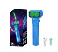 Electric String Rope Launcher, Lasso String Shooter for Kids,Rope Launcher Propeller, Rechargeable Glow in The Dark Lasso Rope String, Cool Loop Fidget Toy for Kids and Adults Outdoor Leisure (Blue)