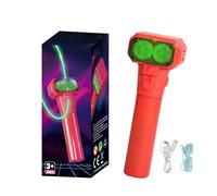 Electric String Rope Launcher, Lasso String Shooter for Kids,Rope Launcher Propeller, Rechargeable Glow in The Dark Lasso Rope String, Cool Loop Fidget Toy for Kids and Adults Outdoor Leisure (Red)