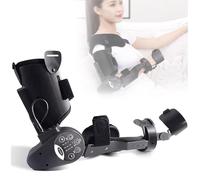 Electric Stroke Rehabilitation Arm Elbow Protector Hemiplegic Robot Training Device Elbow Joint Recovery Device, Hinged Elbow Brace Arm Exerciser with Remote Control,Left Arm