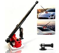 Electric Suction Cup Car Mount for Insta360 x5,x4, x3, x2, x,One RS,R, Automatic Vacuum Lock, 360 Camera Car Mount Includes 45-inch Selfie Stick, Compatible with GoPro DJI OSMO 360 Cameras