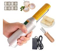 Electric Sugar Cane Peeler Peeling Machine,Stainless Steel Electric Sugarcane Peeler,Coconut Cutter Tool for Coconut,Winter Claw, Pineapple