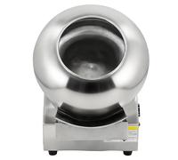 electric sugar coater, automatic chocolate coater, 9-speed adjustable, 1-4KG/H, With heating function, Electric Sugar Coating Machine, For drying, polishing, and tablet coating. 220V-UpgradedRibType