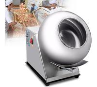 Electric Sugar Coating and Chocolate Polishing Machine, Sugar Coating Machine, Small Commercial Mini Chocolate Panning Machine, Automatic Tablet Coating Machine for Sugar, Chocolate, Peanut Nut Etc