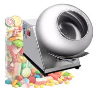 Electric Sugar Coating Pan 180W Automatic Tablet Coating Machine, Sugar Pan Table Top Small Commercial Mini Chocolate Panning Polishing,Rounding,Drying