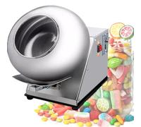 Electric Sugar Coating Pan 180W Automatic Tablet Coating Machine,Sugar Pan Table Top Small Commercial Mini Chocolate Panning Polishing,Rounding,Drying